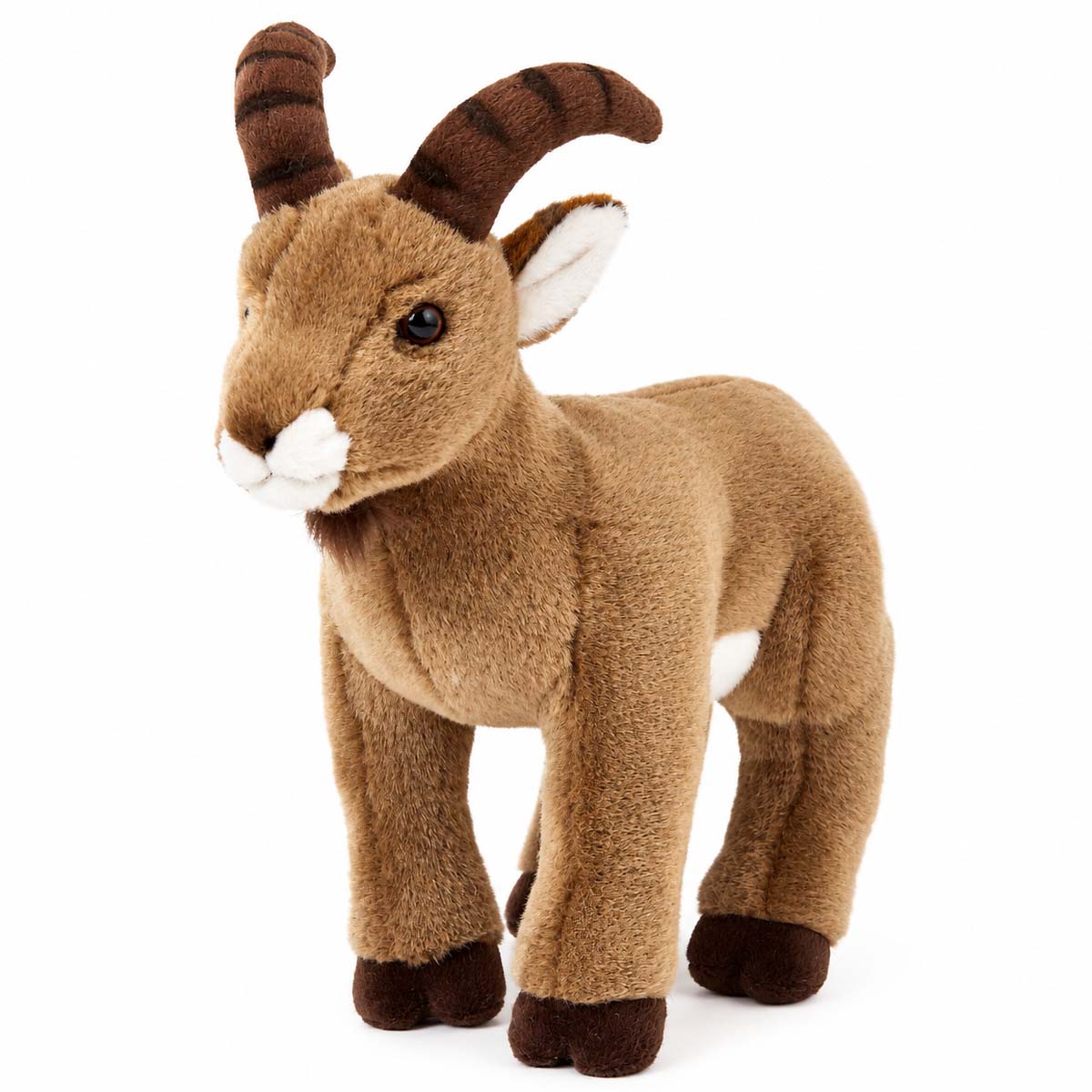 Plüschtier Steinbock, Plüsch-Steinbock stehend, 30cm