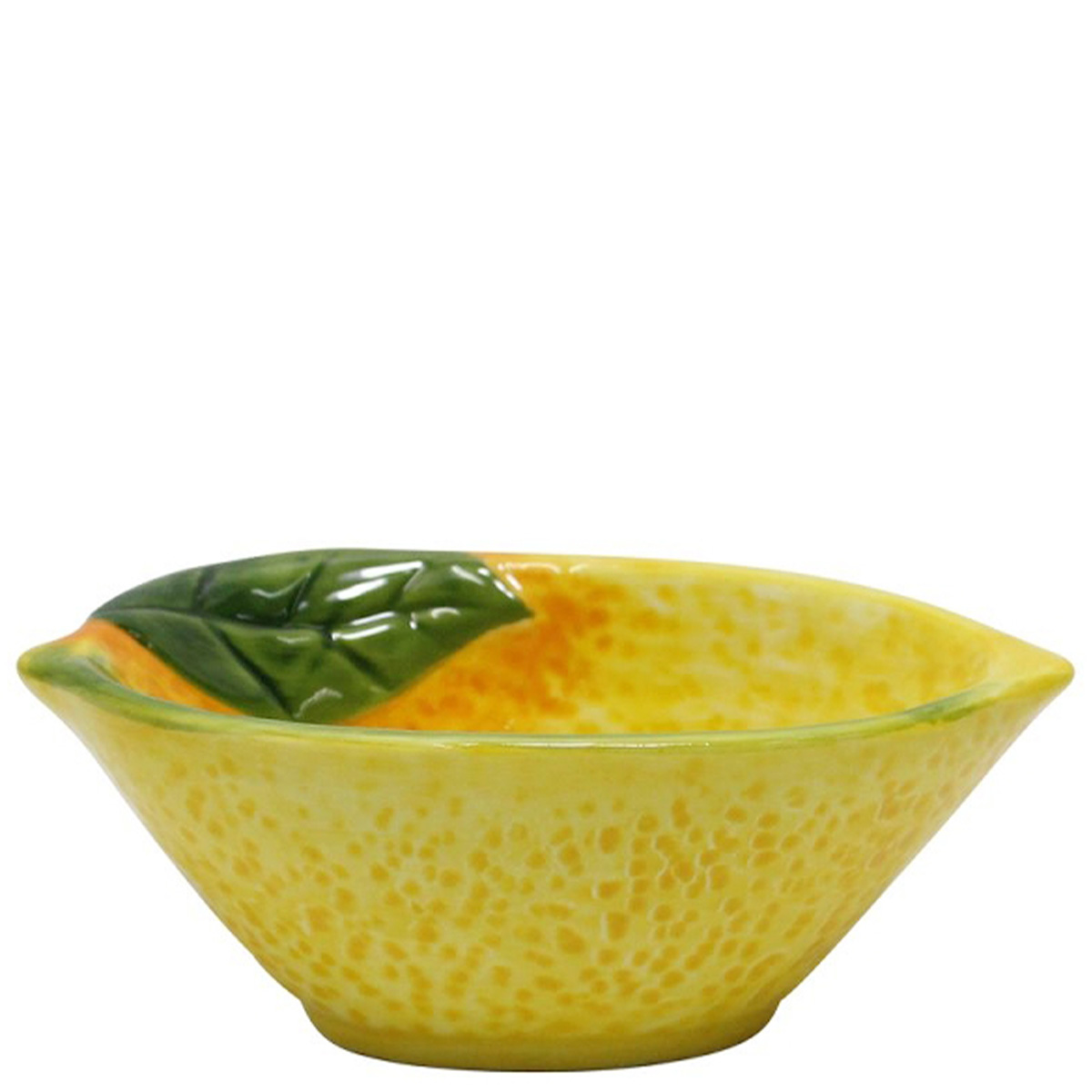 Schüssel in Zitronenform gelb, kleines Schälchen, 12cm