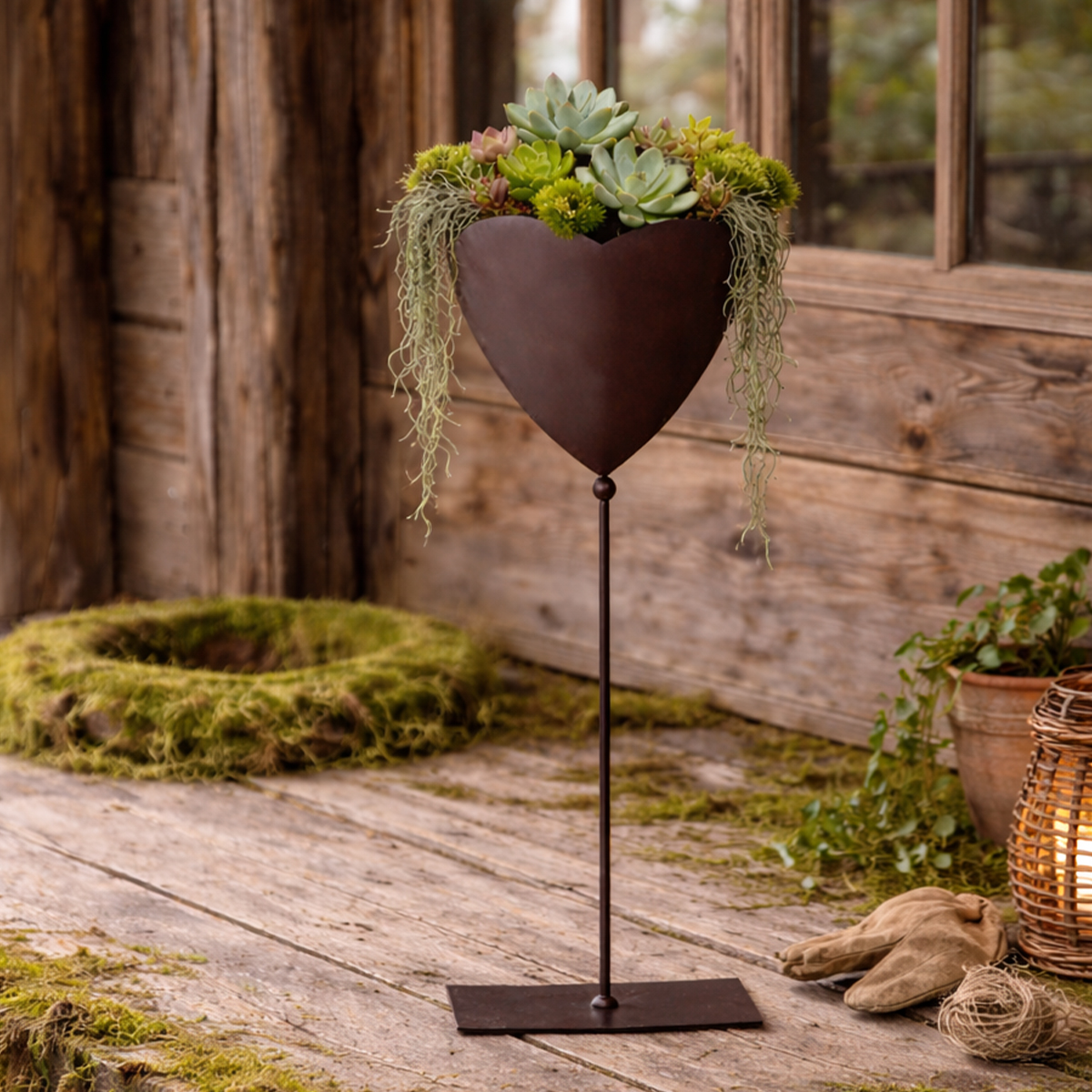 Deko Eisenherz, Herz aus Metall, geöffnet, 45cm, WMG Grünberger 