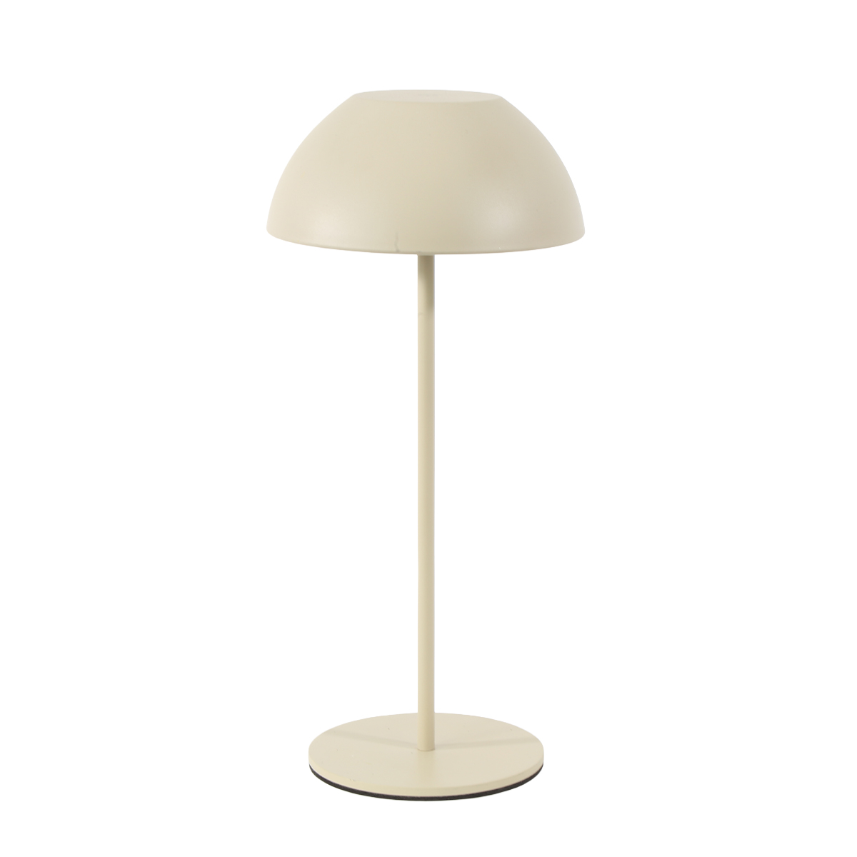 LED Tischlampe Touch leinen, Tischleuchte Pilzform dimmbar, 28cm