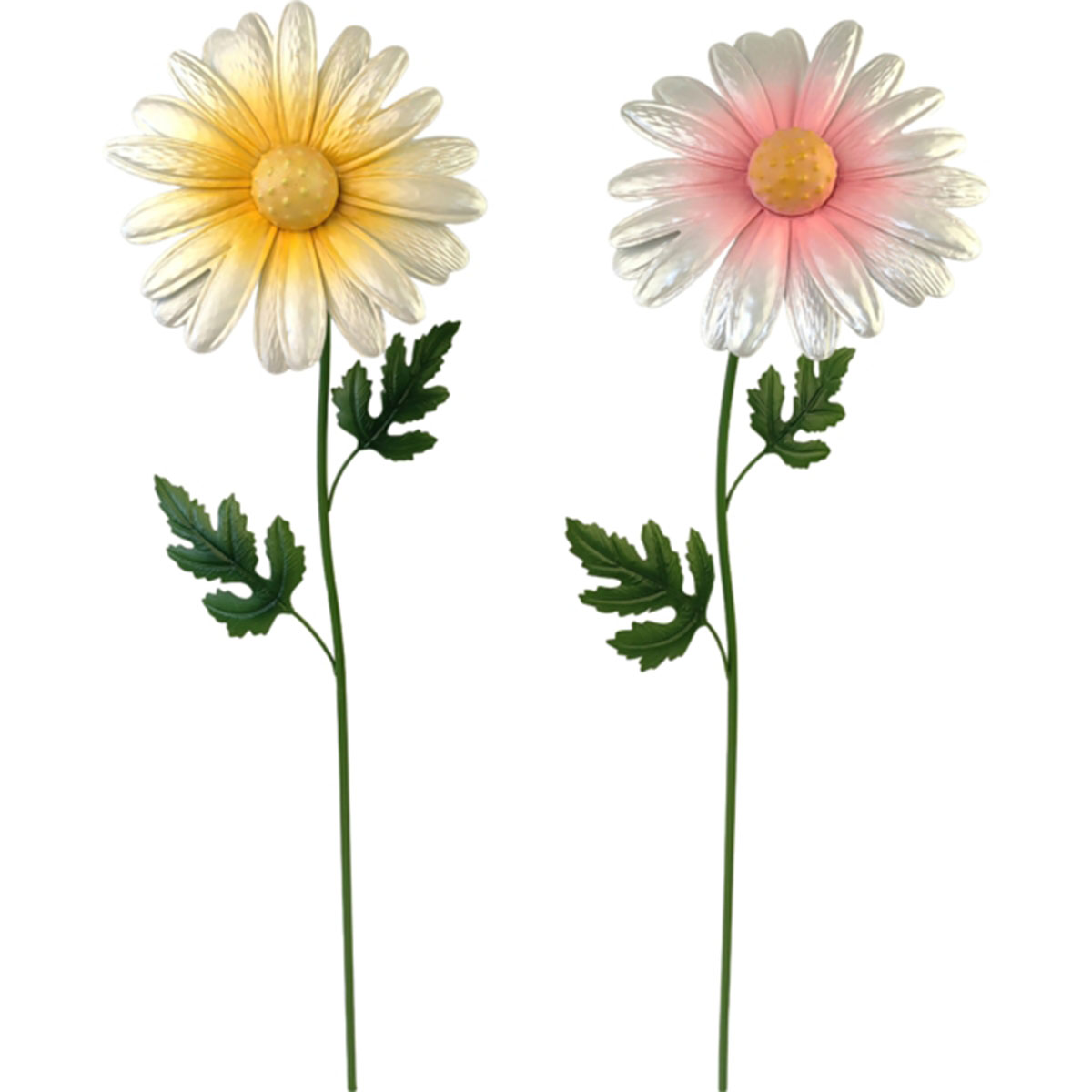 Deko Gartenstecker Blume gelb oder apricot, 72cm