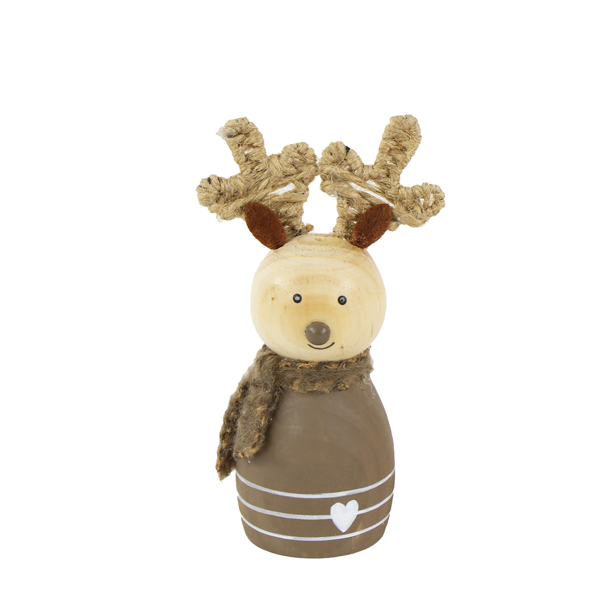 03575-1_01J62H00QGX2VEABG5FZXY664BK3weqDOeyQxSl Deko Rentier, Rentier aus Holz mit Schal, braun, 10cm, Naturholz
