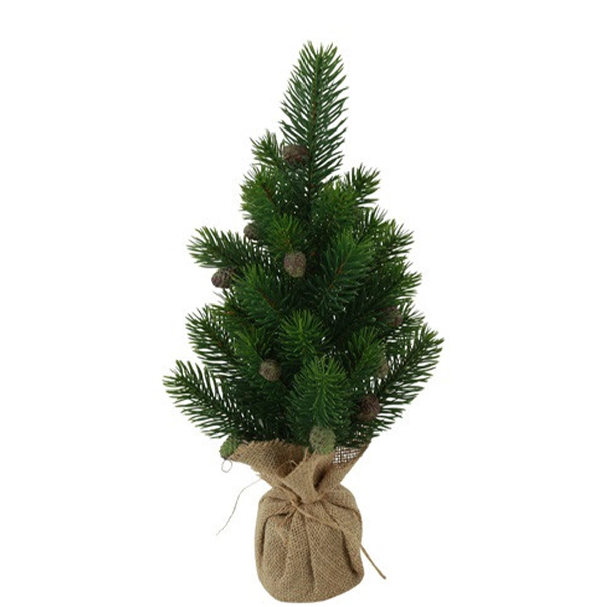 Kunstpflanze Tannenbaum im Topf mit Zapfen, 40cm