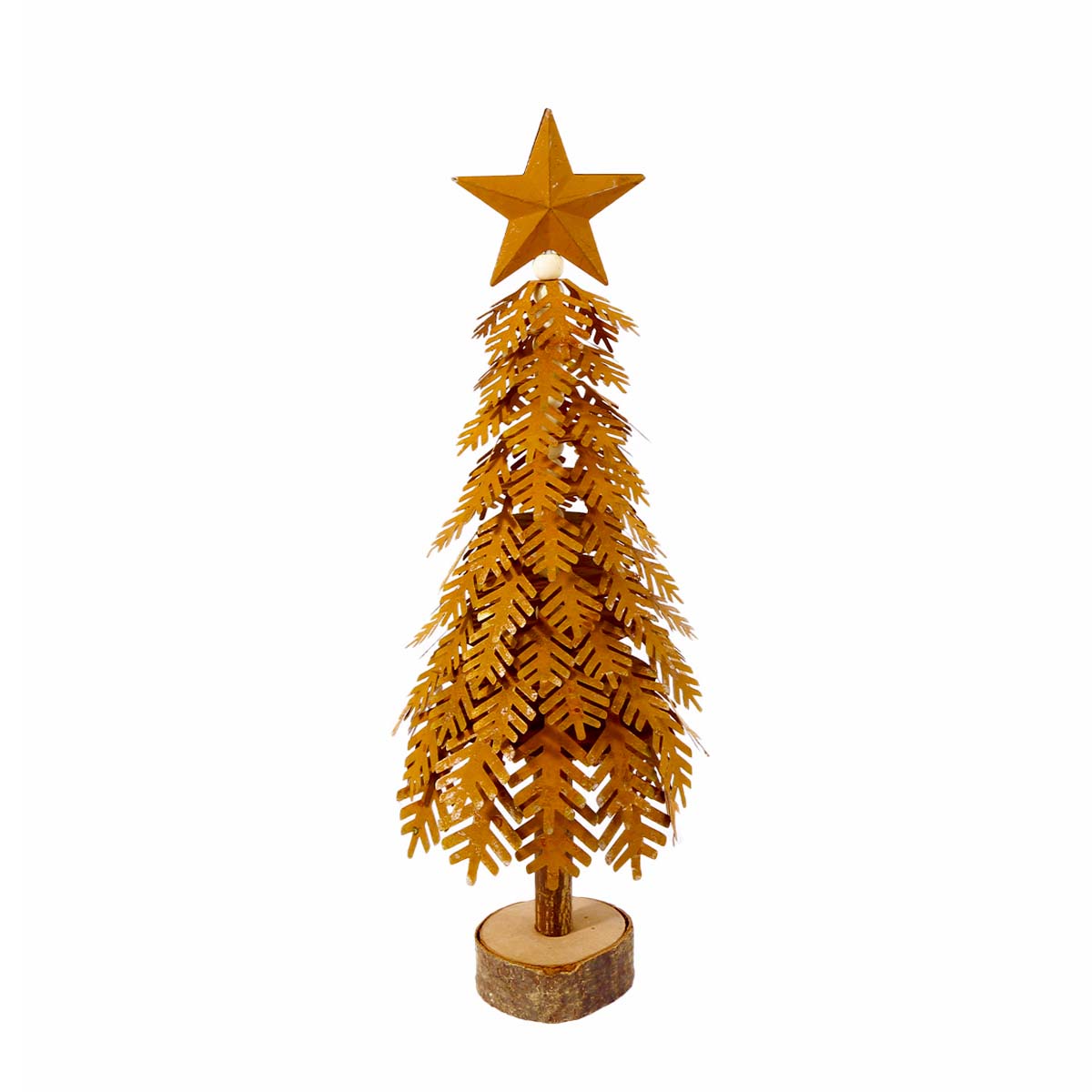 10998_01JCDYGN9DYXFZKPPJW1X5XSZ1OEAjh7H3b45uI Deko Baum Weihnachten, Rost Tannenbaum mit Stern, Rostbaum auf Holzsockel, 40cm