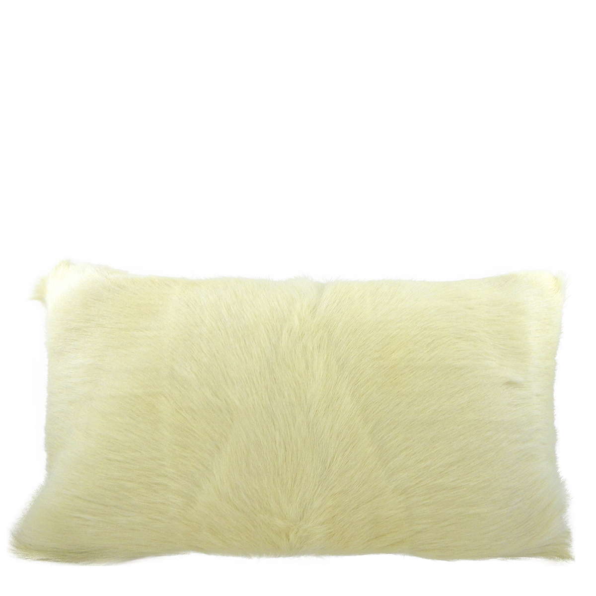Fellkissen Ziege, Ziegenfell weiß/creme, 30x50cm, Mars & More