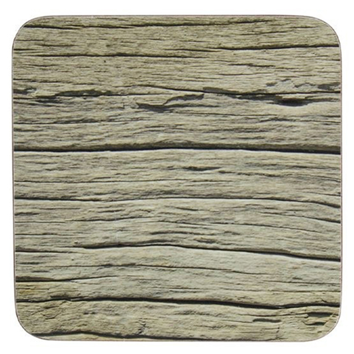 Untersetzer Holz, altes Holz, 10x10cm, Set/6, MDF-Kork, Mars & More