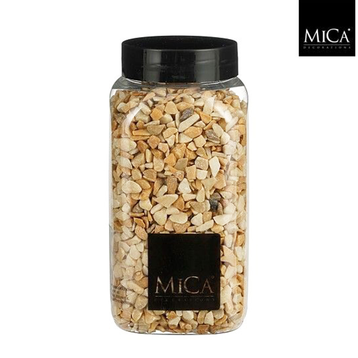 Deko Steine Marbles hellbraun, 5-8mm, 650ml, Mica Decorations