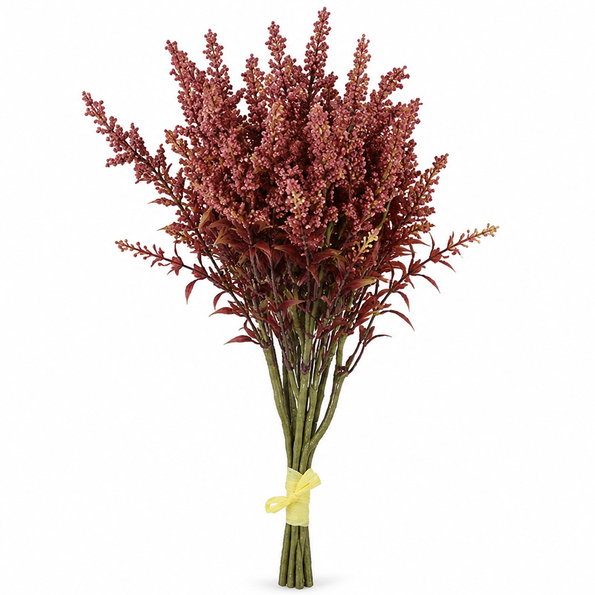 Kunstpflanze Kleine Beeren, Rosa-Melde, 7er-Bündel, 35cm