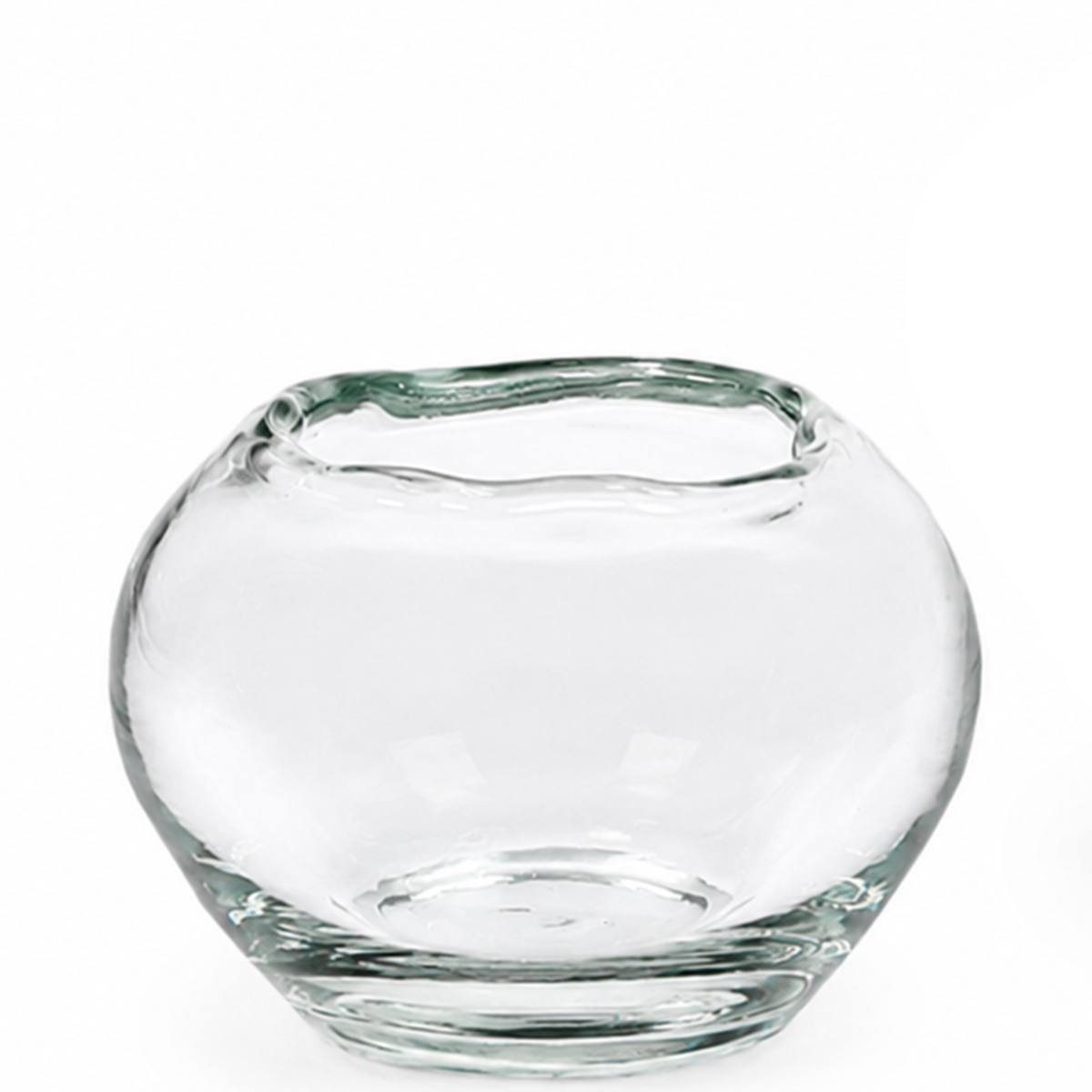 Windlichtglas Rhone mit unregelmäßigem Rand, Organic, bauchig, 13 WMG Grünberger