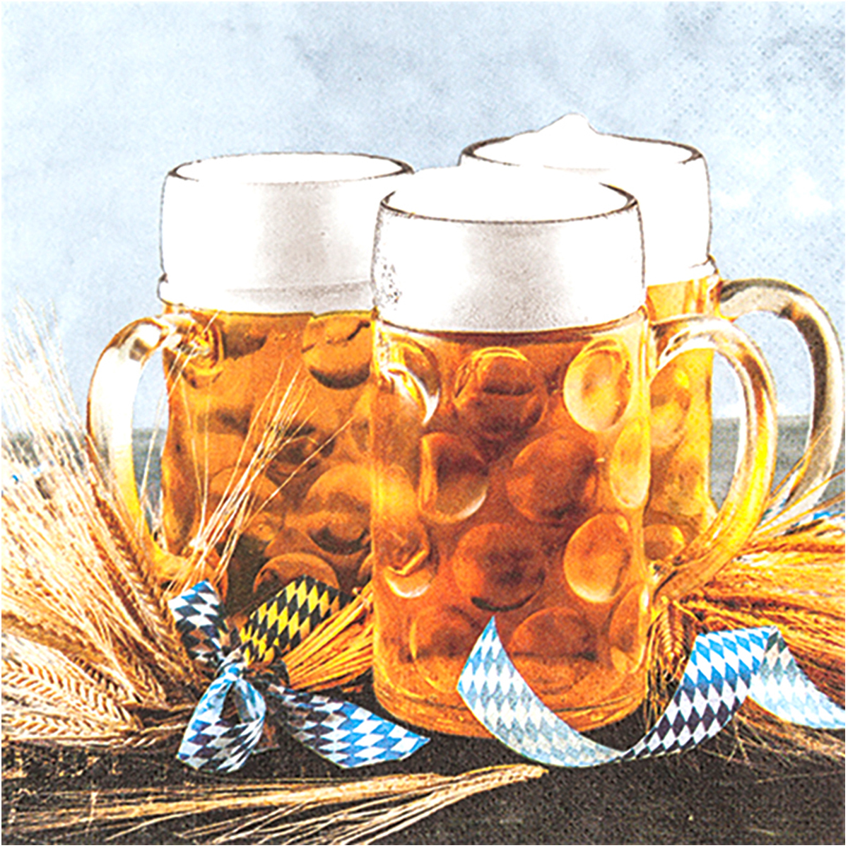 Home Fashion Papierservietten Bierkrug, Beer Mug, 33x33cm