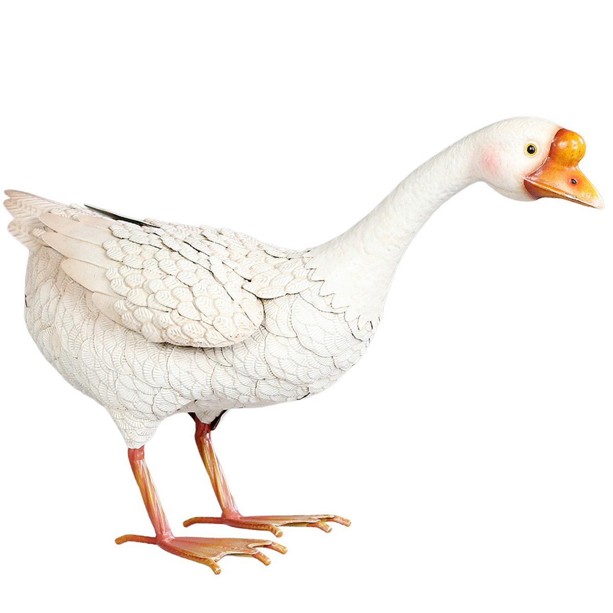 Deko Gans, Metallgans weiß, 36cm