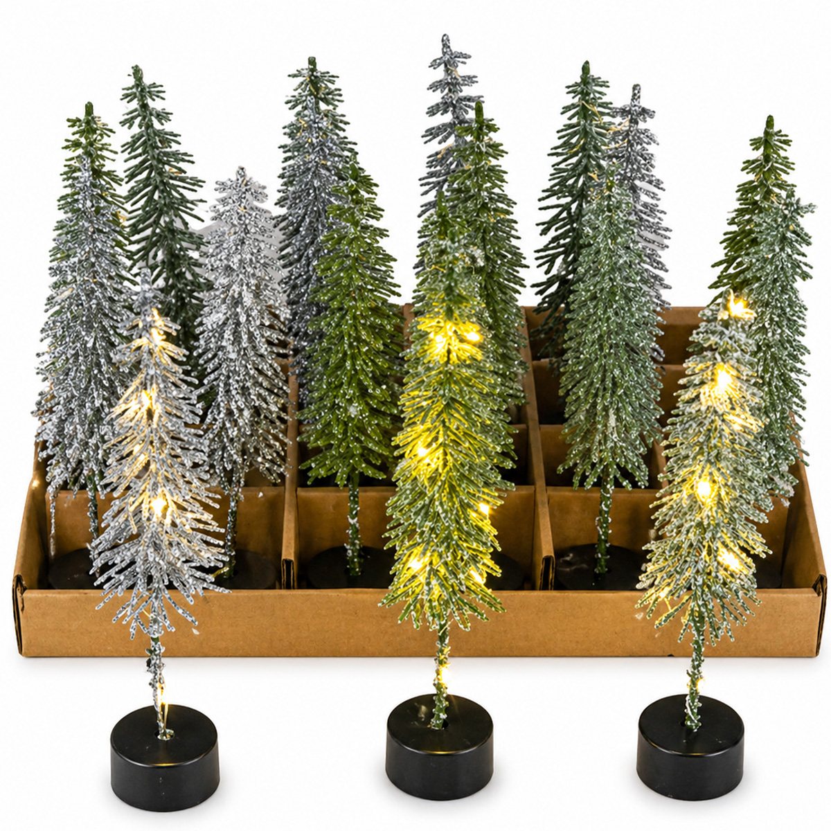 LED Tannenbaum, künstliches beleuchtetes Bäumchen, 21cm