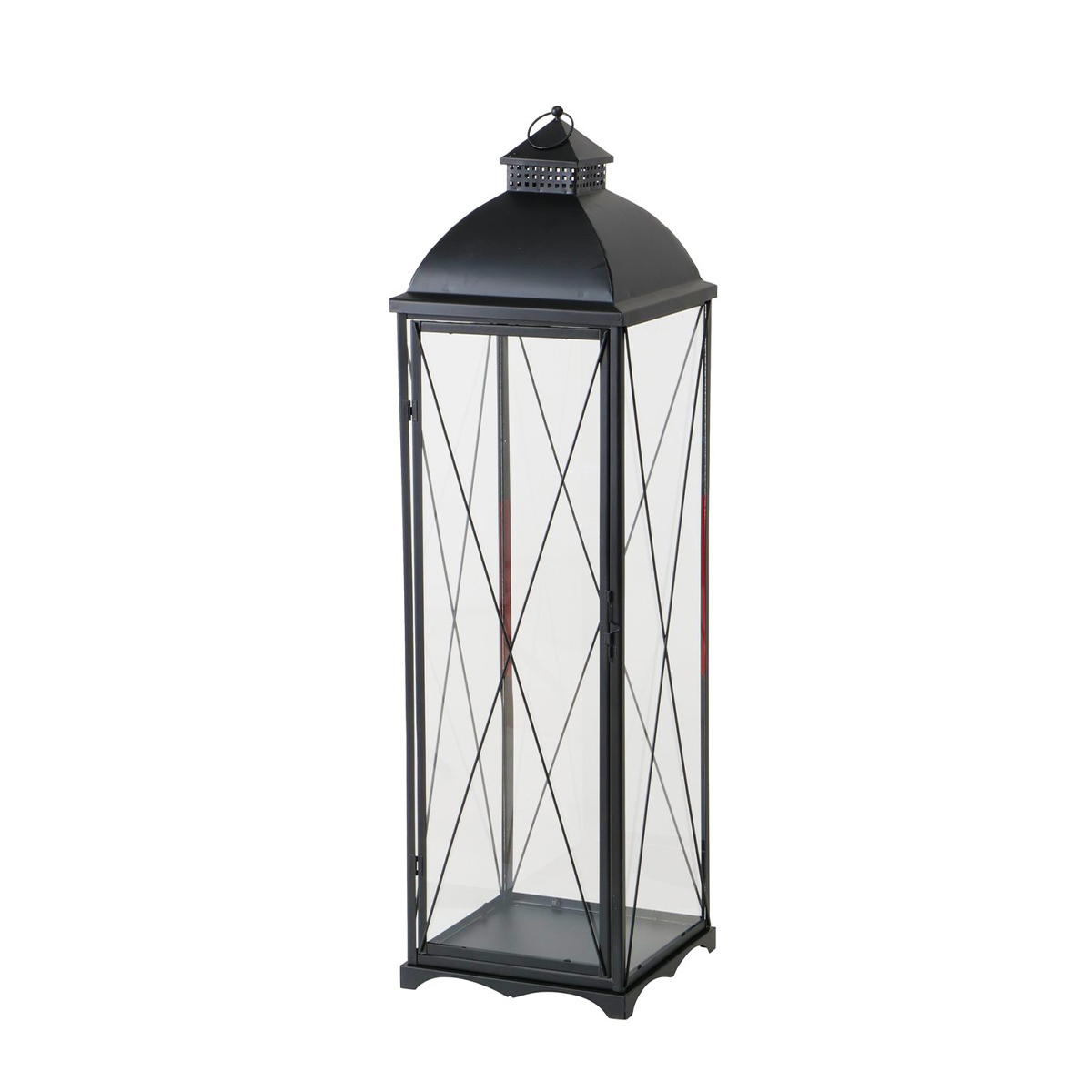 Laterne Florida, Metallaterne mit Metalldach, 30x110cm, Boltze Home Collections