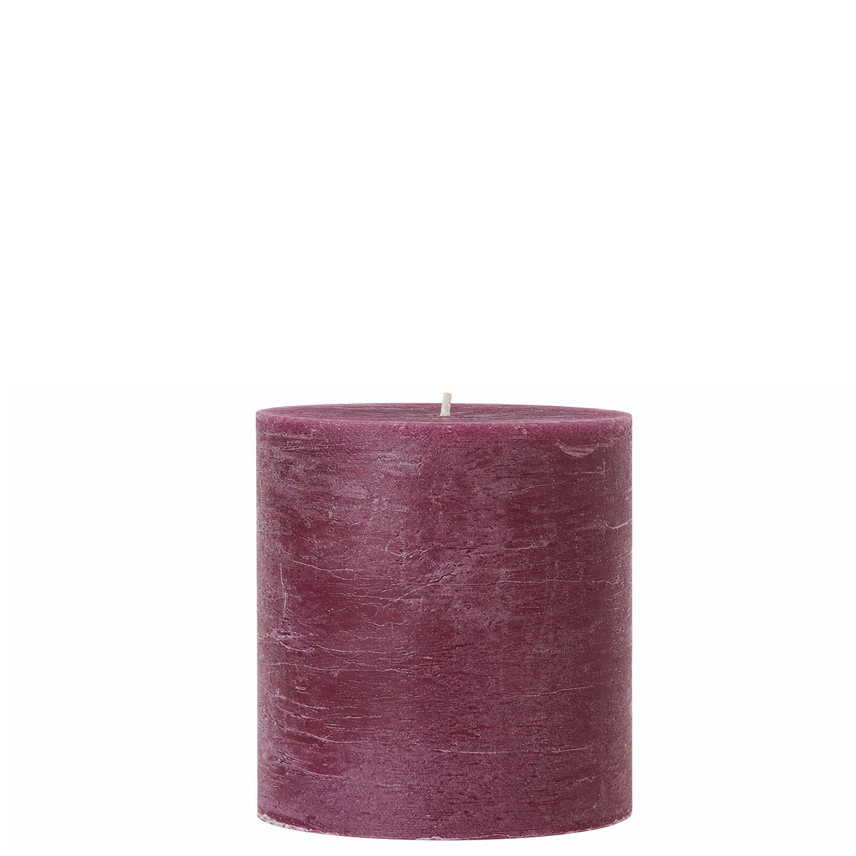Stumpenkerze Rustic Bordeaux, Wachskerze 100mm, Ø100mm