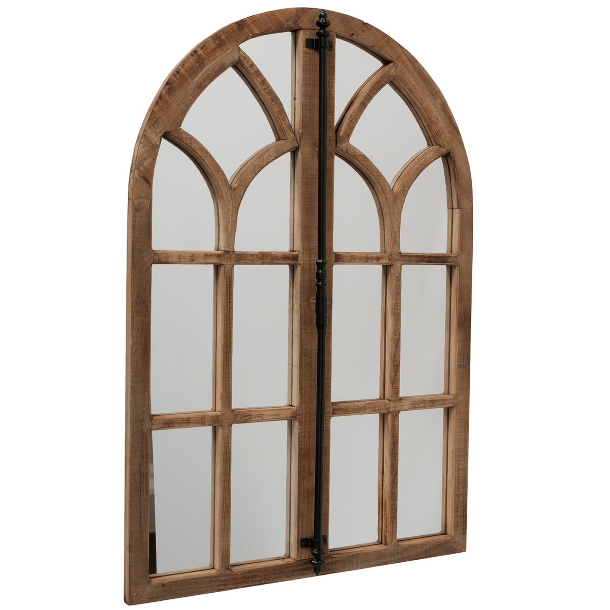 Deko Spiegel Wilson Vintage-look, rustikaler Holzspiegel mit Sprossenoptik, Boltze Home Collection
