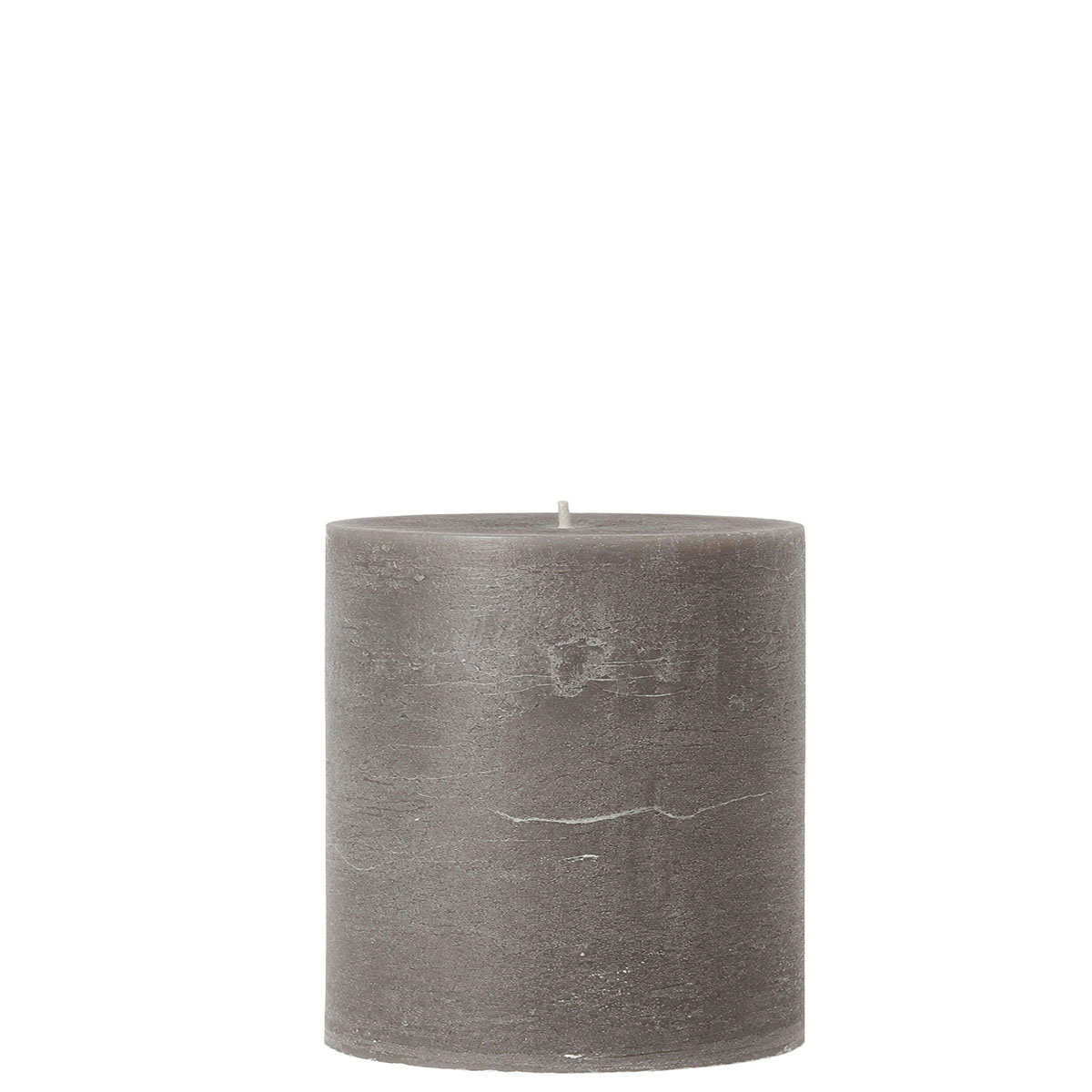 Stumpenkerze Rustic Taupe, Wachskerze 100mm, Ø100mm