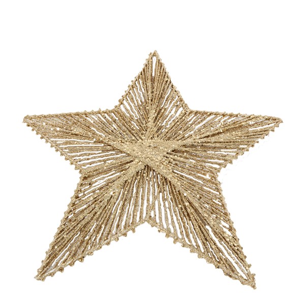 Stern gold Glimmer 30cm Hänger