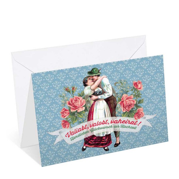Bayerische Hochzeitskarte: Vaheirat