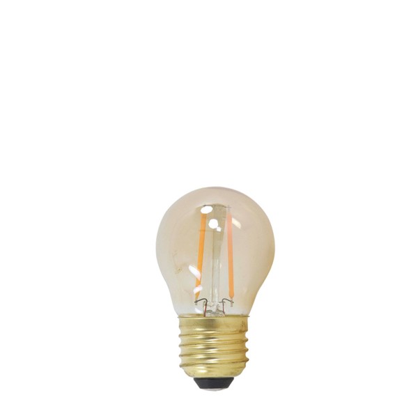 LED Kugel, Ø 4,5x7cm LIGHT, bernstein, E27 dimmbar, Light &amp; Living