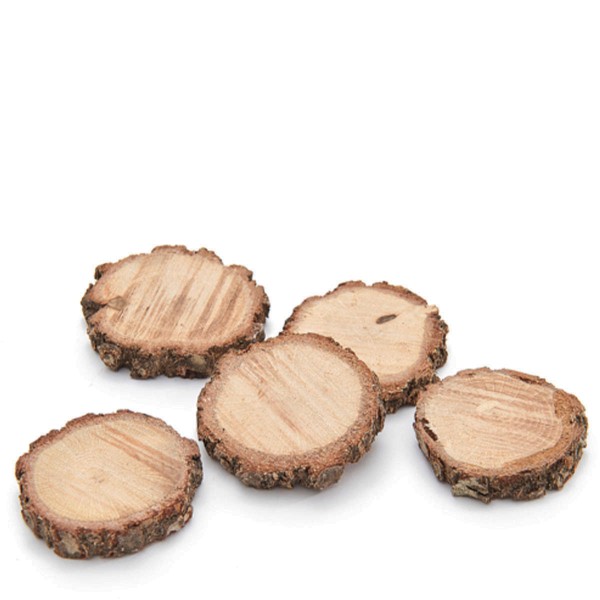 Holzscheiben 3cm naturbelassen 1kg/Netz