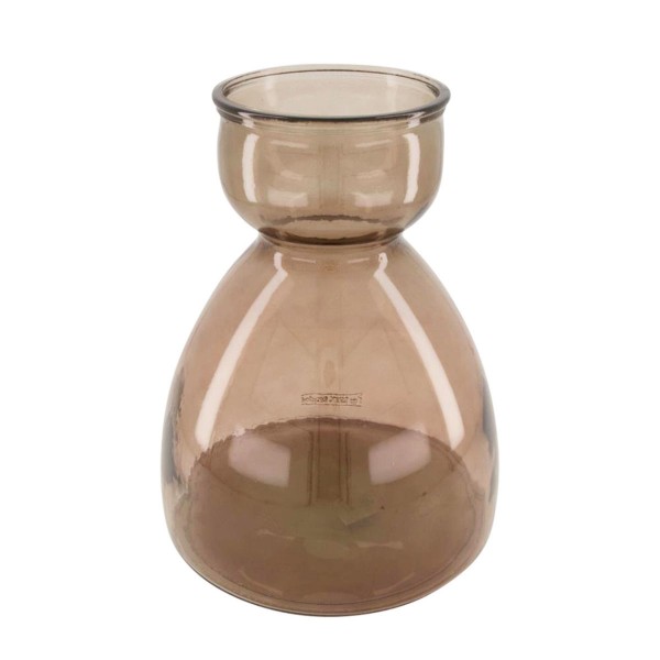Glasvase recycelt beige 34cm DIJK
