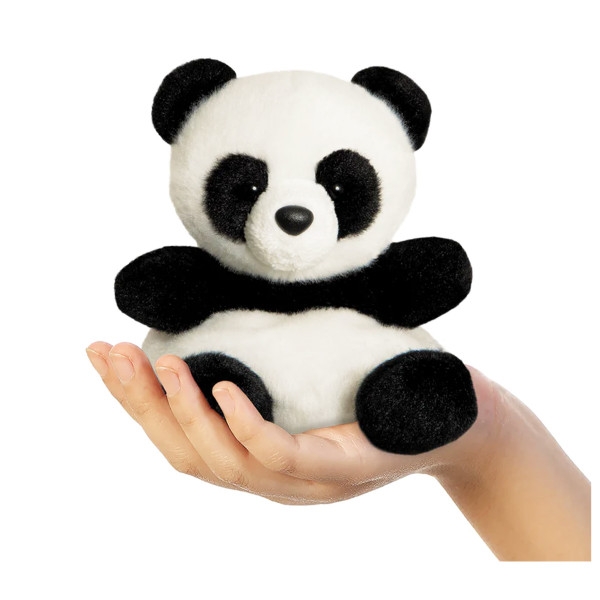 Plüsch Panda Bamboo, schwarz/weiß, Palm Pals, 13cm, Aurora