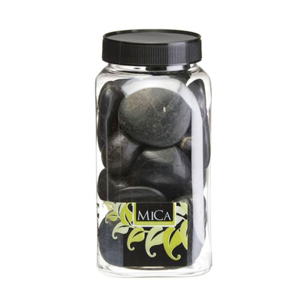Deko Steine groß schwarz 650ml