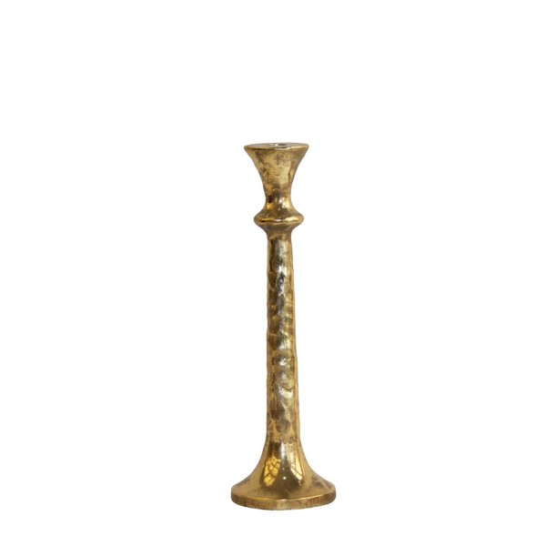 Kerzenhalter antik gold 29cm Polyresin