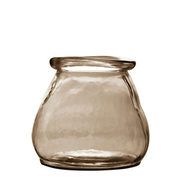 Glas Windlicht, Windlicht/Vase Verre, braun, 15x15cm