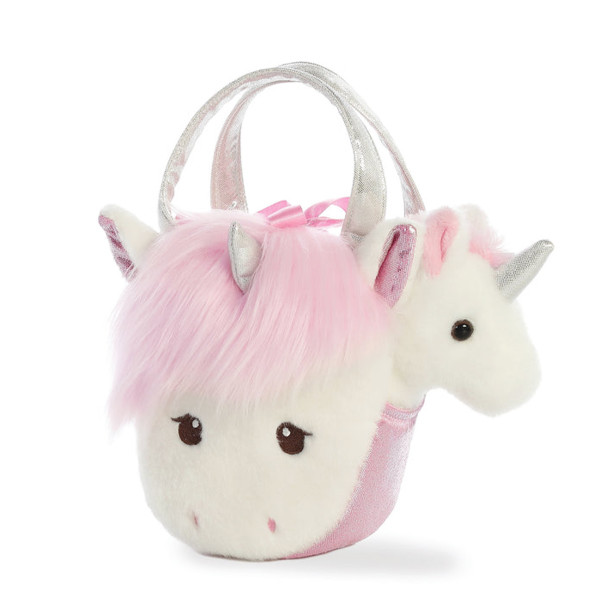 Plüsch Tasche mit Stofftier, Einhorn Tulpin, Fancy Pals, 20cm, Aurora World