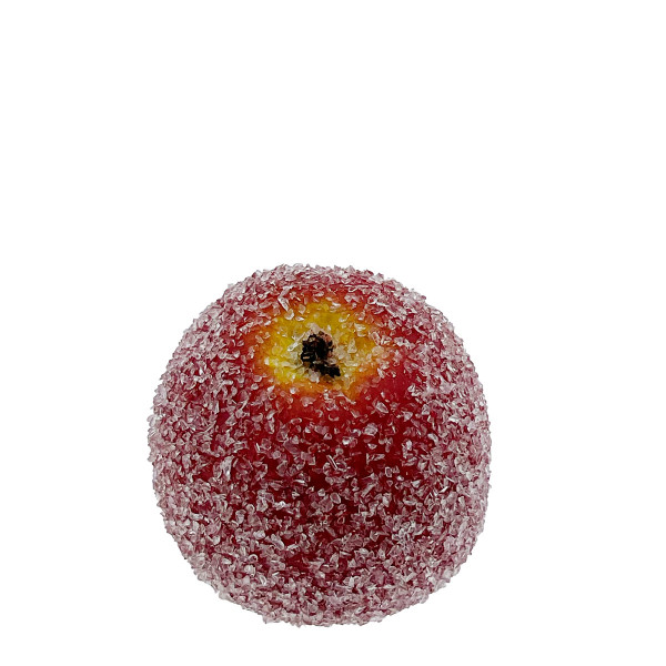 Deko Winterobst, Apfel gefrostet rot, Ø6cm