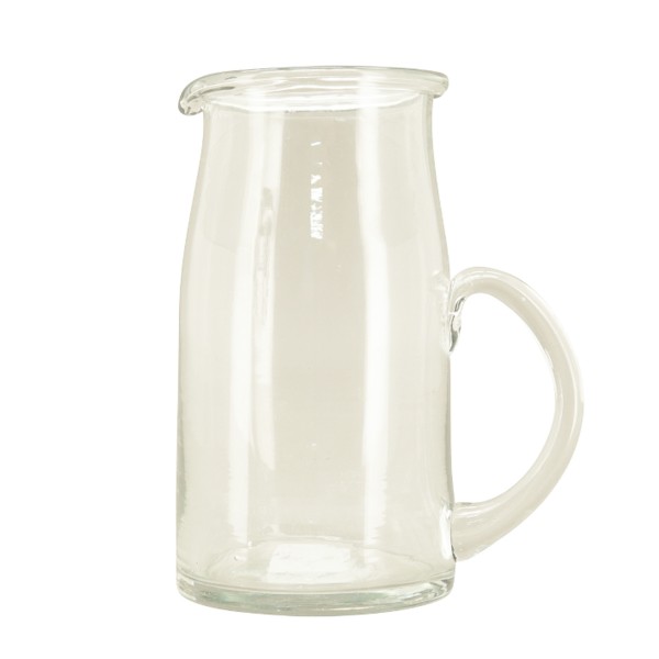 Glas Krug mit Henkel 19x10cm