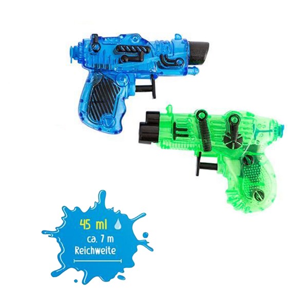 XTREME Wasserpistolen 2er Set, blau-grün, 45ml, Trendhaus