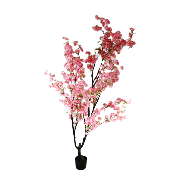 Deko Kunstpflanze Pfirsichblütenbaum pink, Baum Pfirsich, 200cm, DIJK Natural Collections