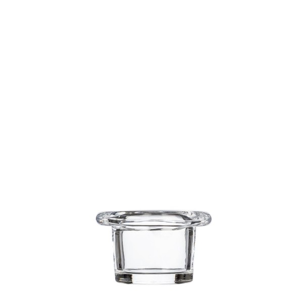 Glas Teelichthalter mit Rand 4,8x7,6cm klar, Sandra Rich