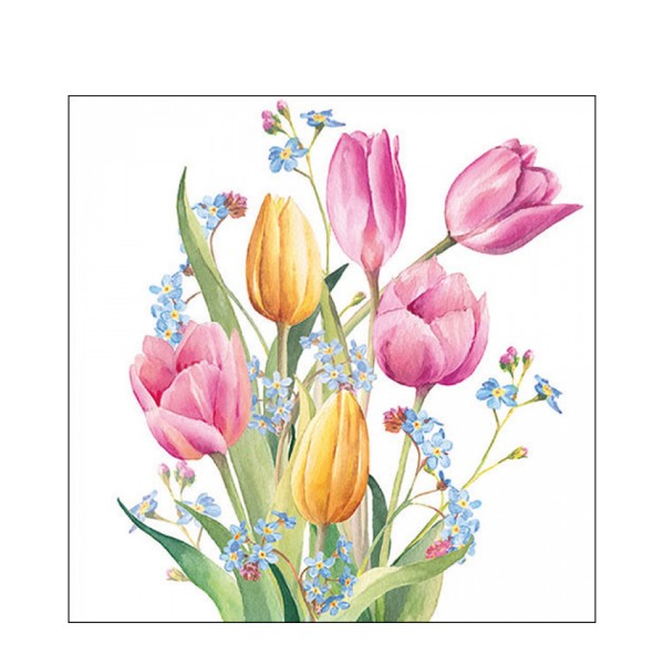 Ambiente Papierservietten Tulips bouquet Lunch 33x33cm