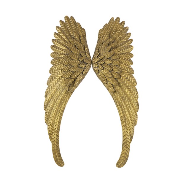 Engelsflügel antikgold 119cm Metall