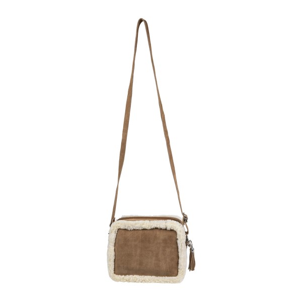 Crossbody Tasche Schaffell 20cm, Mars &amp; More