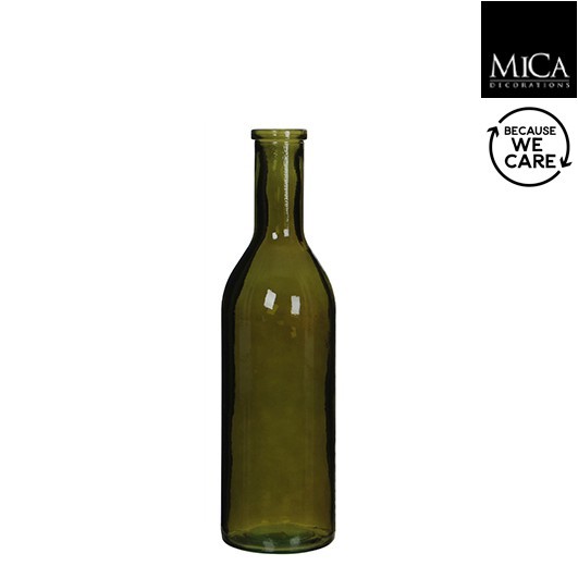 Glasvase "Flasche Rioja", grün