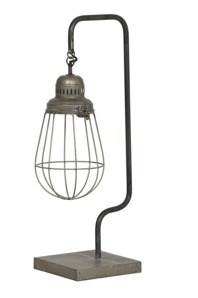 Tischleuchte &quot;Hidde&quot;, antik-silber, Light &amp; Living