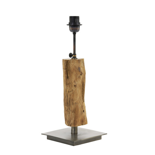 Holz Lampenfuß natur, SIJI, 18x40cm, Light &amp; Living