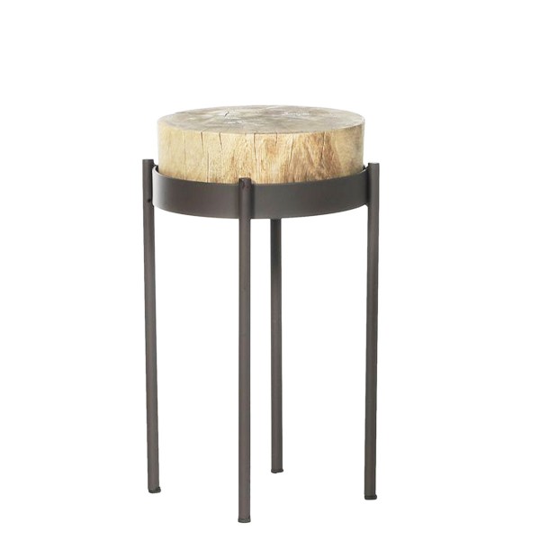 Beistelltisch Nueva 55x35cm Holz/Metall, WMG Grünberger