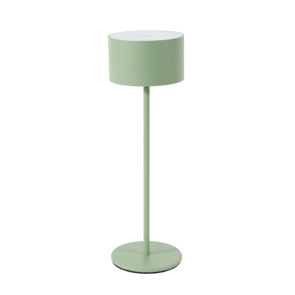 LED Tischlampe Touch salbei, Tischleuchte runde Form, dimmbar, 26cm