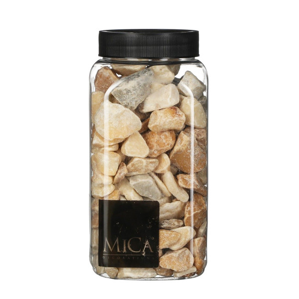 Deko Steine, hellbraun, 650ml, Mica
