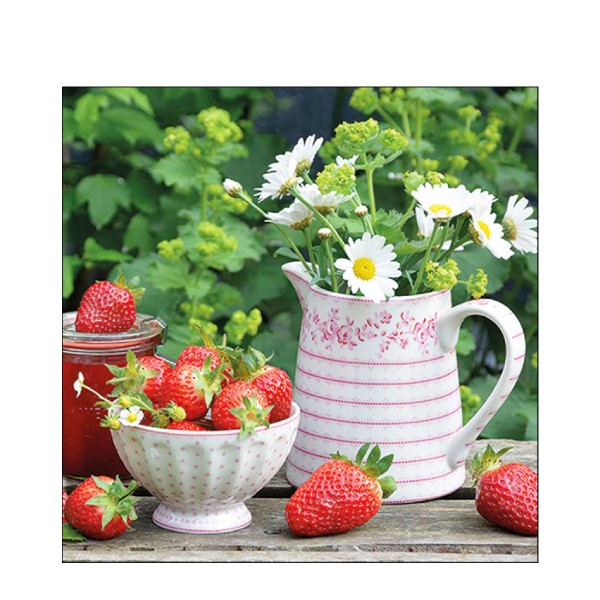 Ambiente Papierservietten, Sweet strawberries, Lunch, 33x33cm
