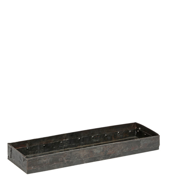 Deko Schale Jardiniere Antik, rustikale beschlagene und genietete Eisenschale, 43cm, WMG Grünberger