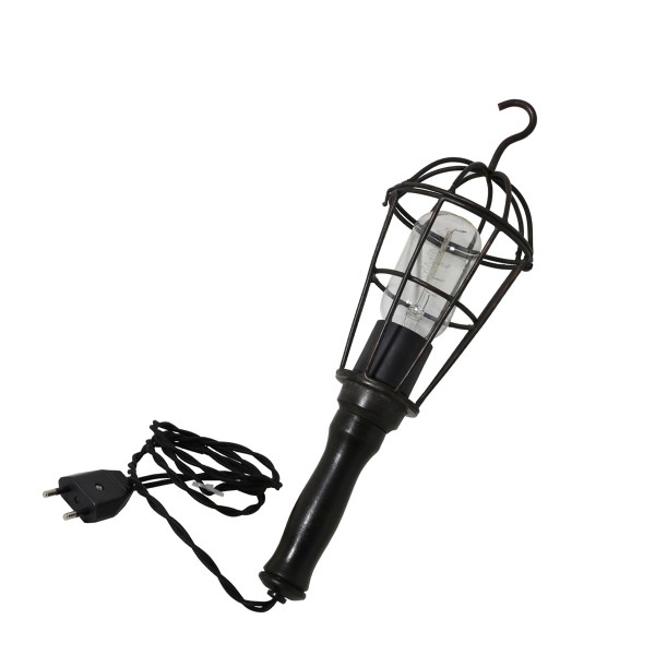 Hängeleuchte Worker cage 10x35cm schwarz metall Light &amp; Living