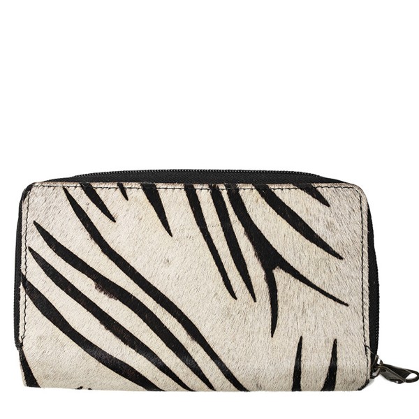 Brieftasche Kuhfell Zebra 20x11cm Mars &amp; More