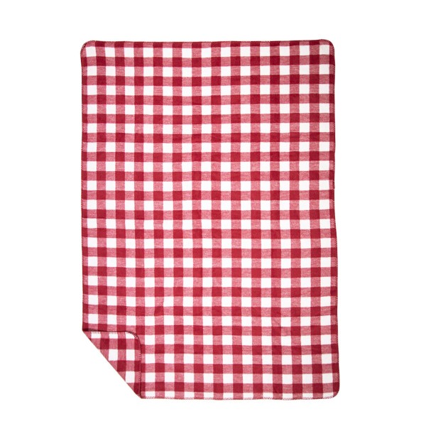 Fleece Decke, Karo rot, roter Diamant, 150x200cm, Mars &amp; More