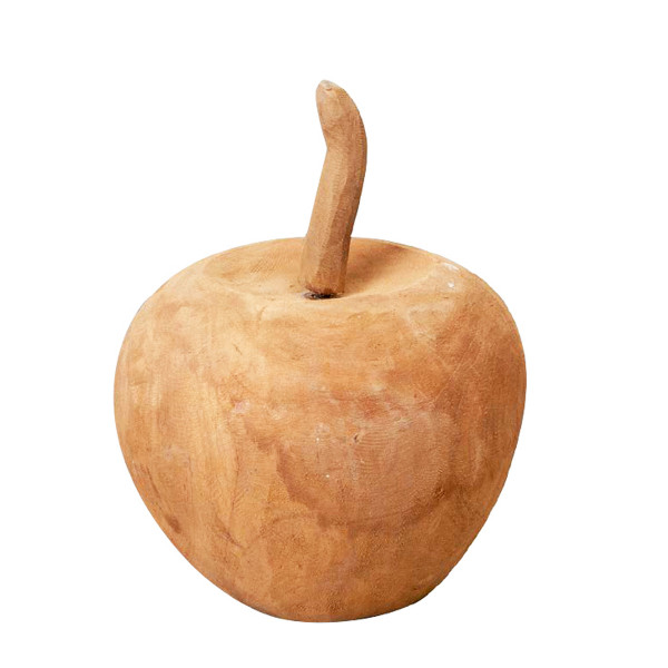 Deko Apfel Teak, Holzapfel Teakholz, 20x25cm, Decorama